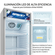 Heladera Exhibidora Vertical Briket Master M3000 293 Litros Blanca